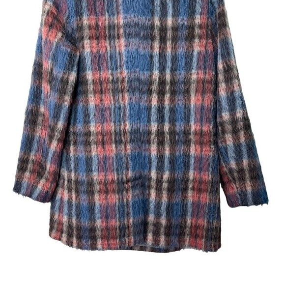 Sachin + Babi Fiction Plaid Wool Coat Women’s Size 4 Asymmetrical Hem Warm - Picture 7 of 12